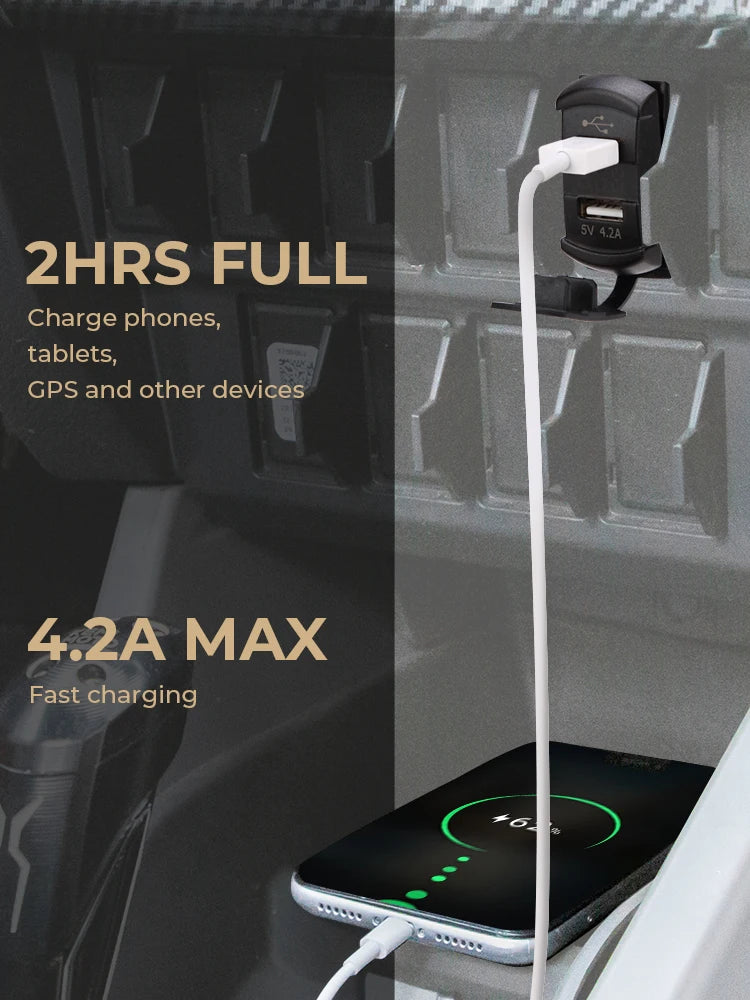 Chargeur USB double LED quad Maverick RZR