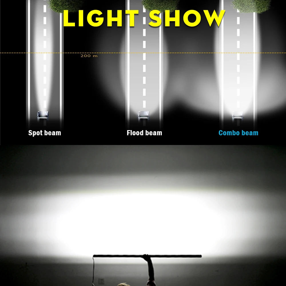 Barre LED quad 52 pouces 260W