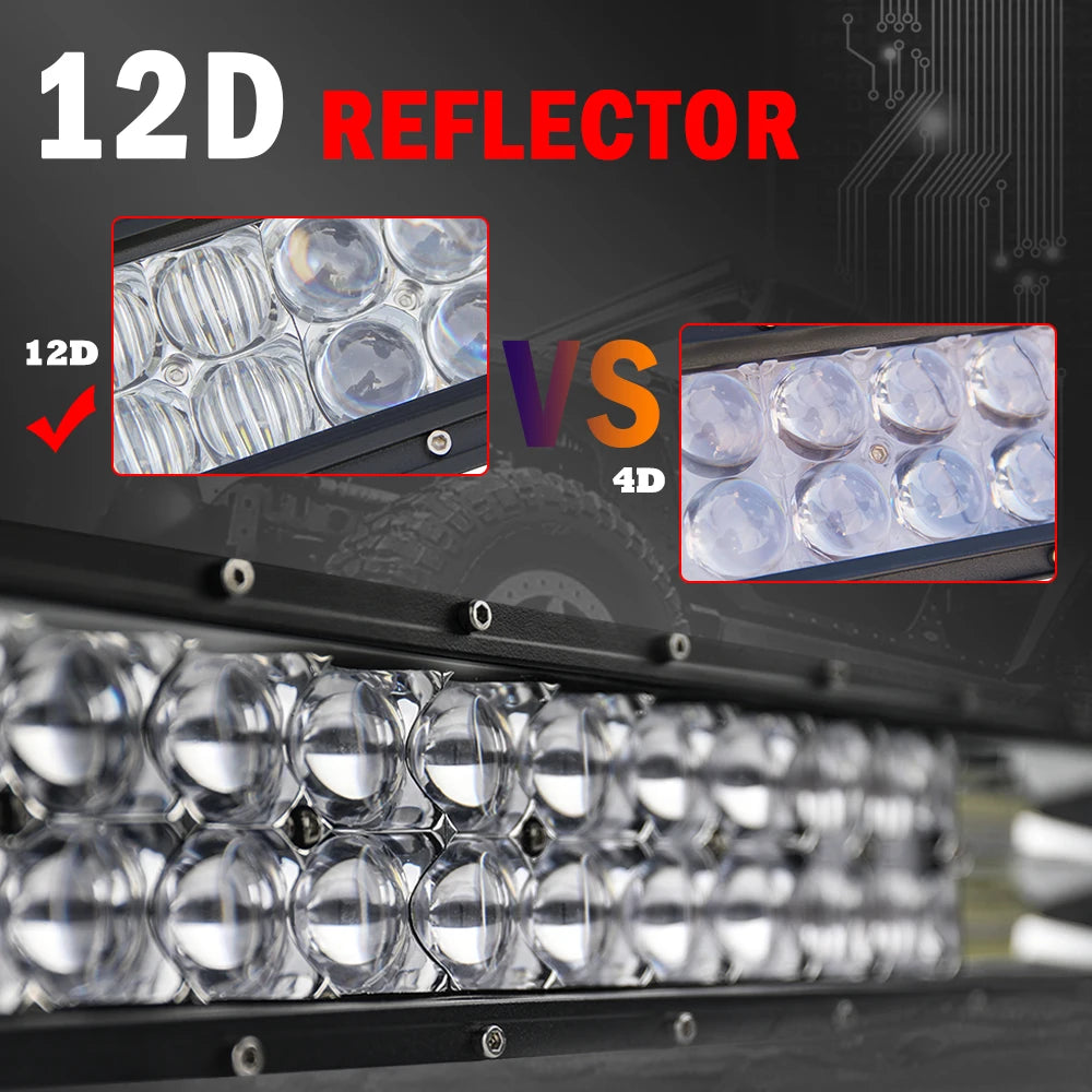 Barre LED Quad Incurvée 32-52" 12V 24V UTV SSV