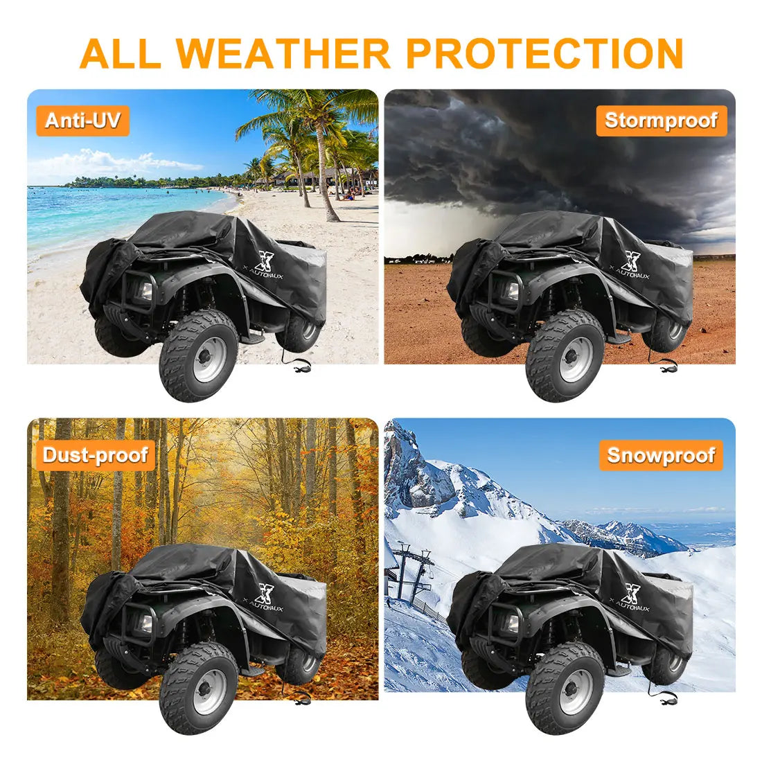 Housse de protection quad plage neige