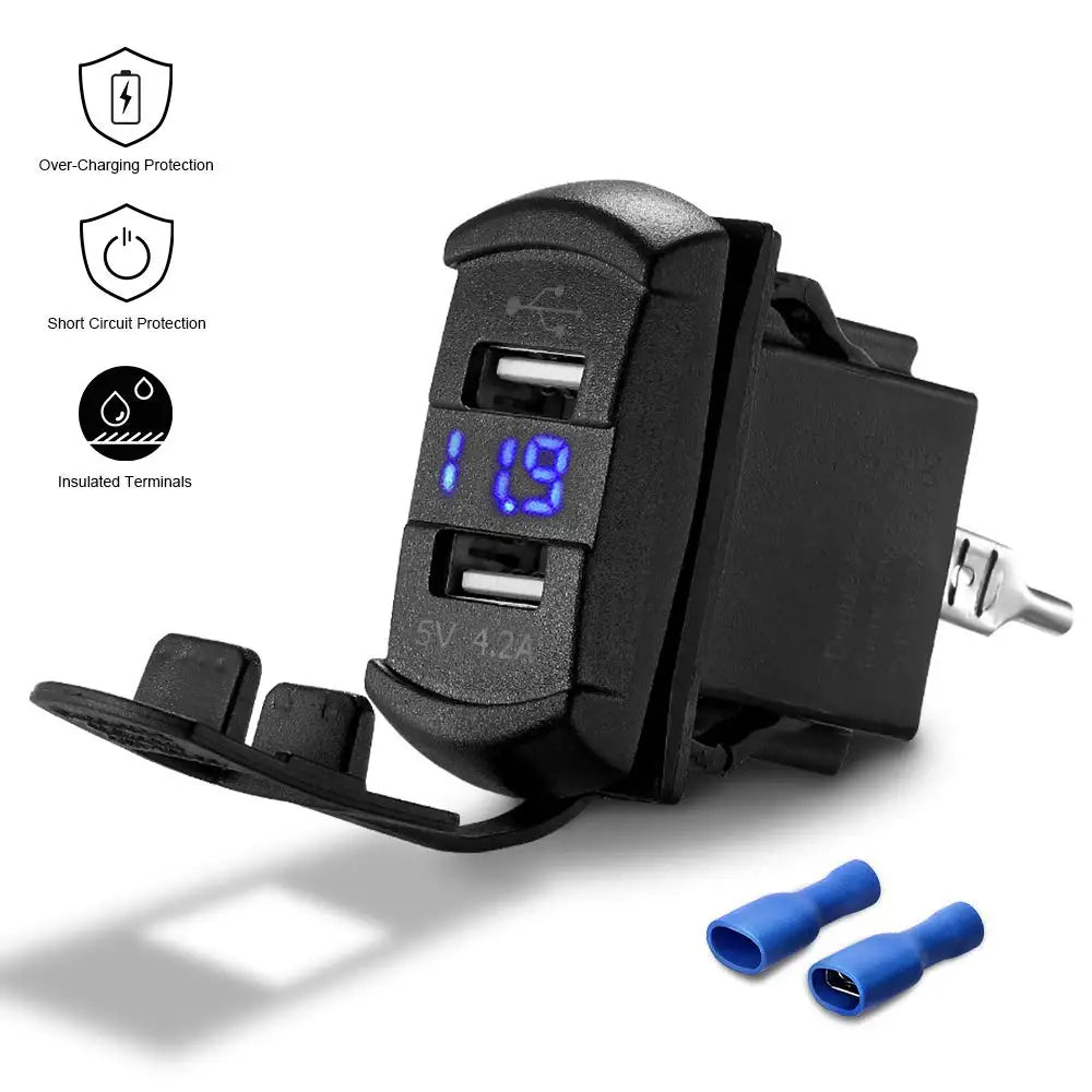Chargeur USB Double LED Quad Maverick RZR