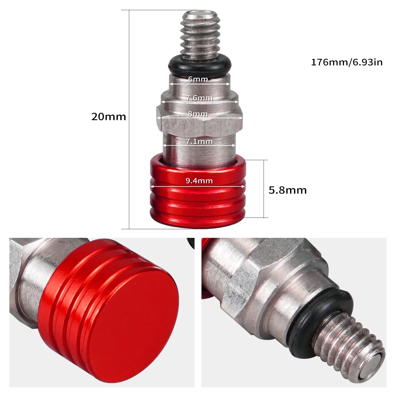 Vannes de Purge de Fourche Honda Kawasaki Suzuki (4 Coloris)