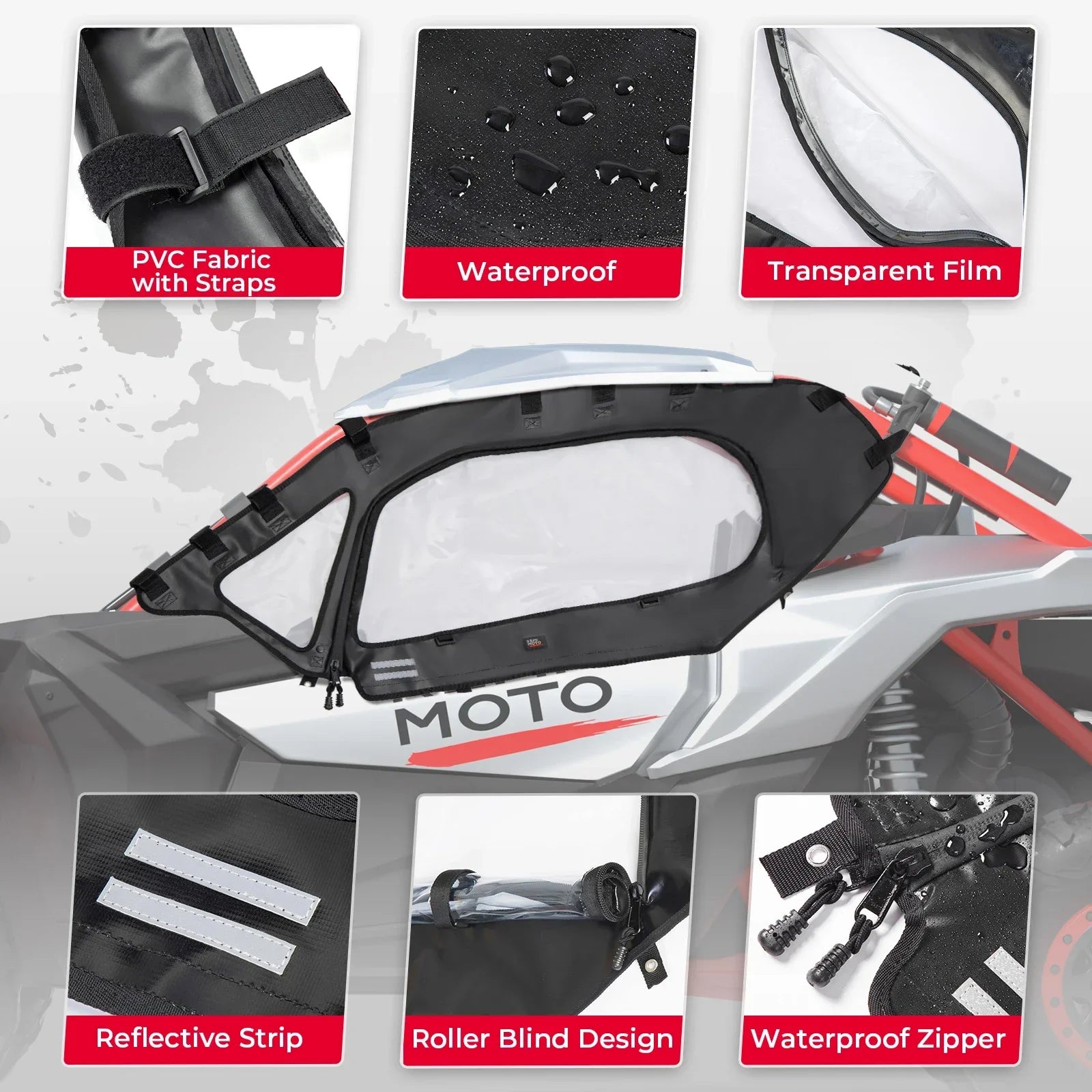 Kit Portes Souples Supérieures 2 Places Can-Am Maverick X3