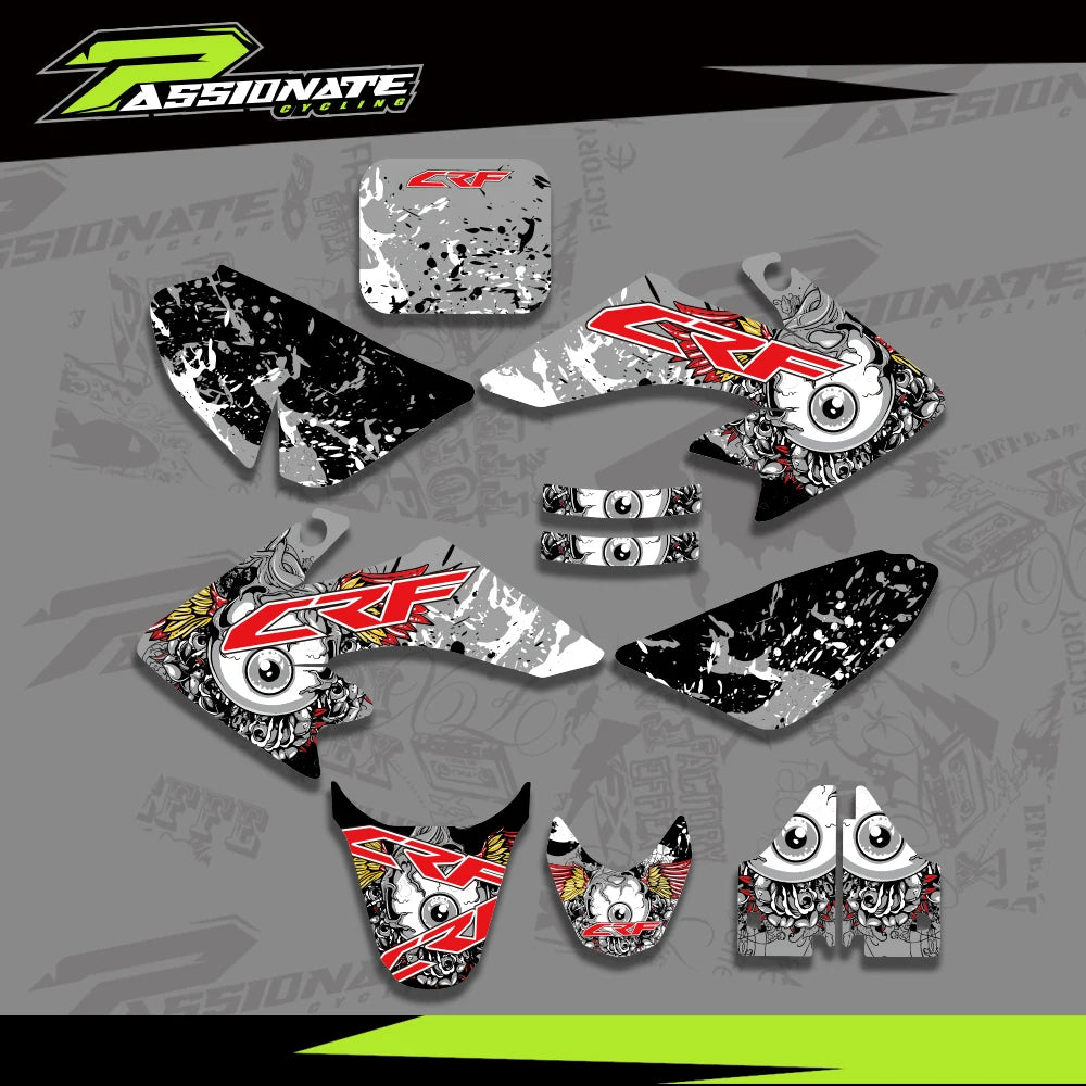 Kit Déco Graphique Honda CRF50F (4 Designs)
