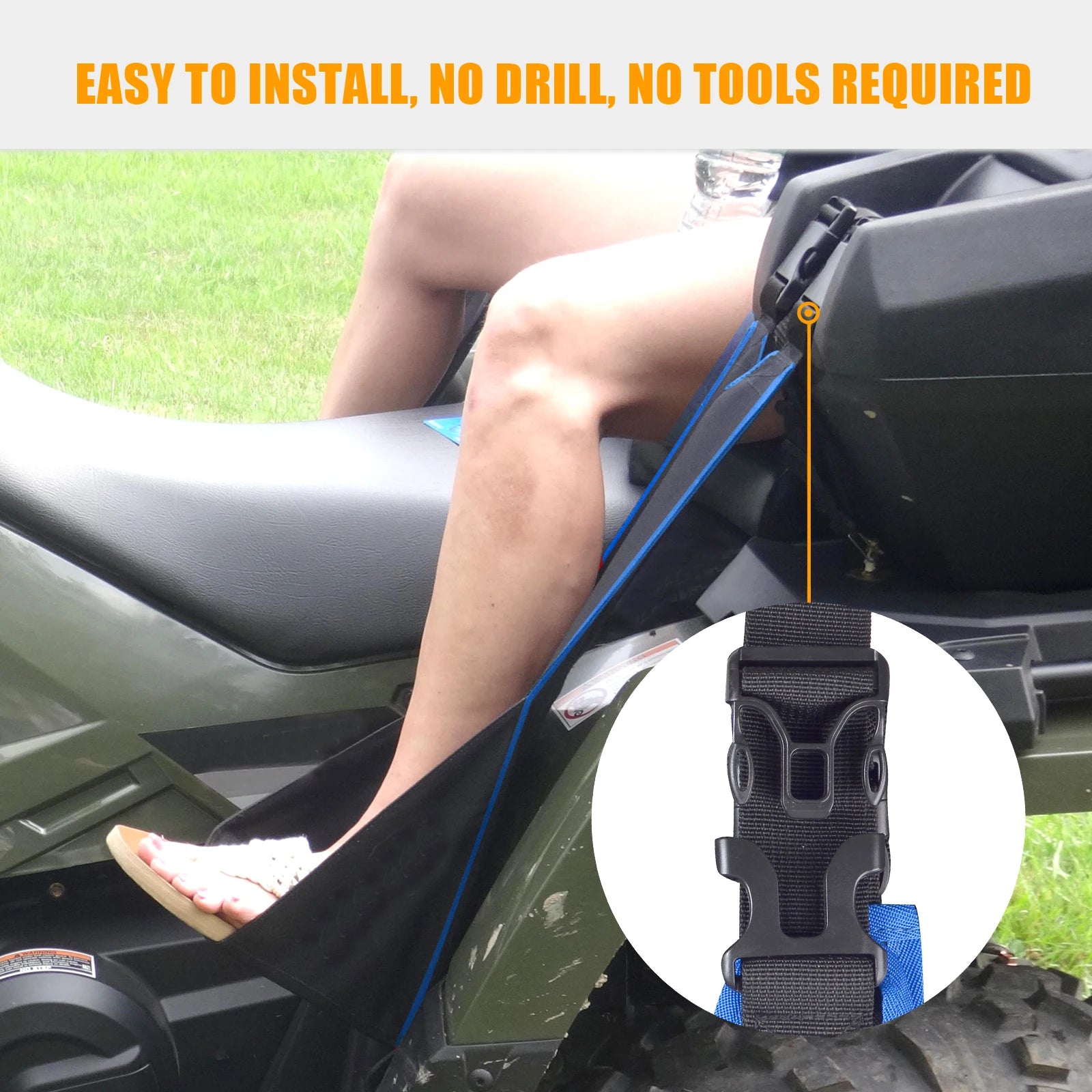 Repose-pieds quad réglable pliable