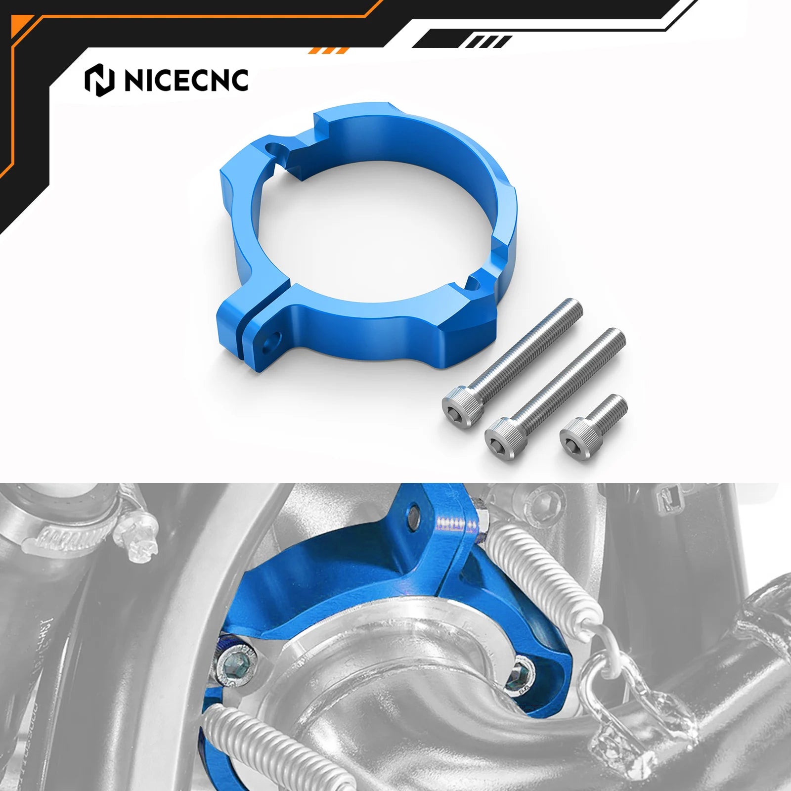 Garde de Bride d'Échappement Alu Husqvarna TE KTM EXC