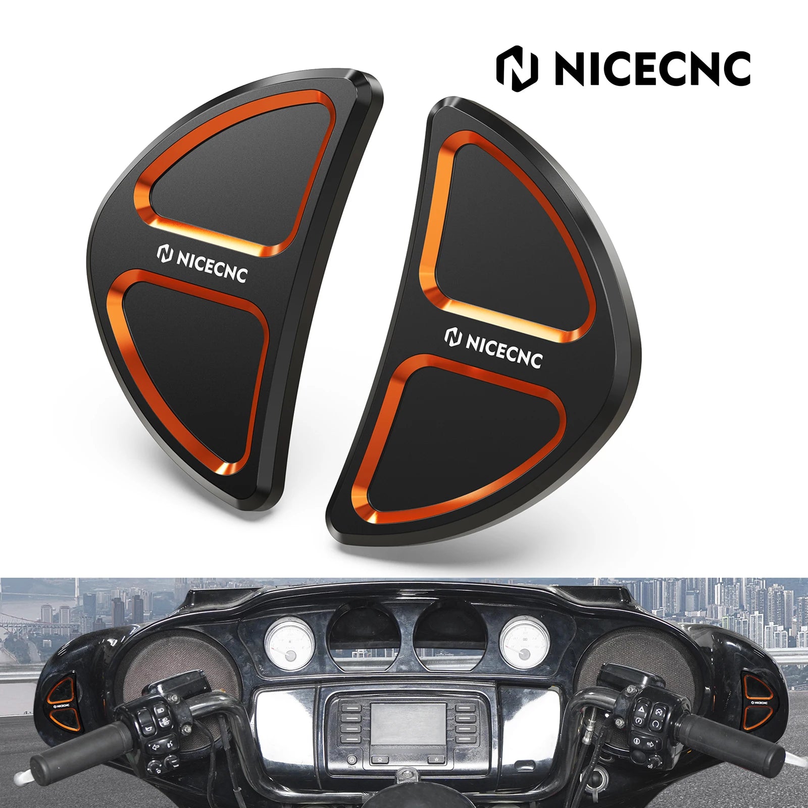 Couvercle Bouchon Miroir Carénage Harley Street Glide (3 Coloris)