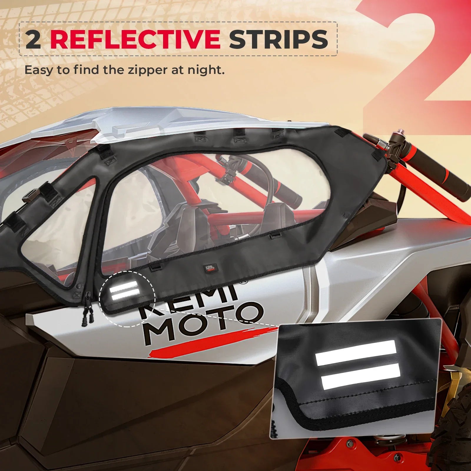 Kit Portes Souples Supérieures 2 Places Can-Am Maverick X3