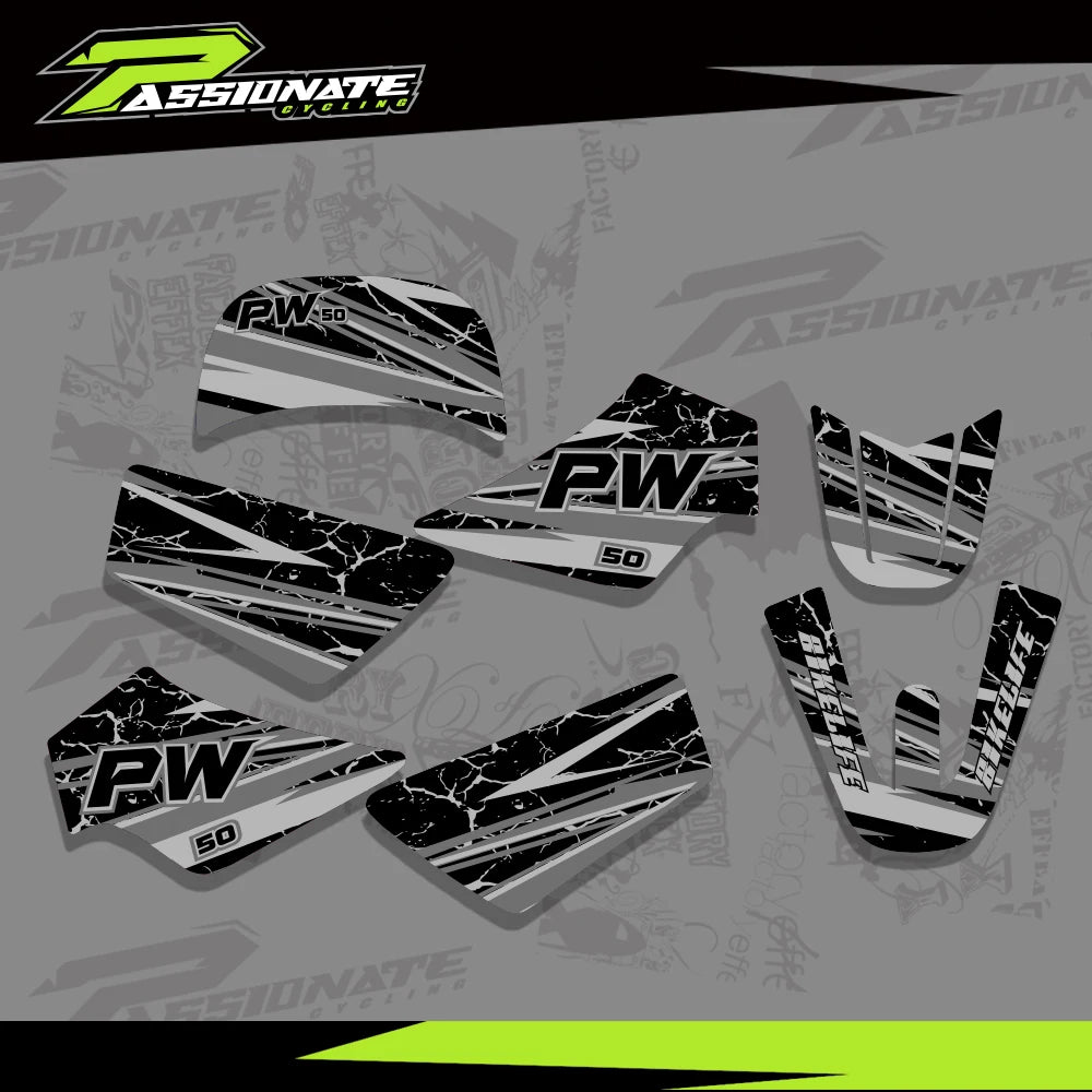 Kit Déco Graphique Yamaha PW50 Pit Bike (4 Designs)