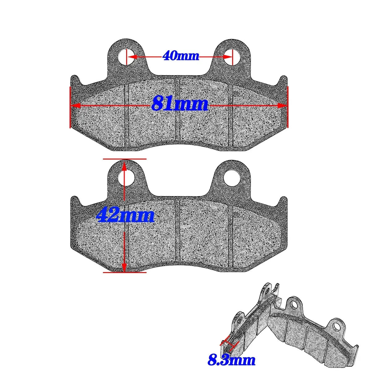 Plaquettes frein quad YFM700 Raptor