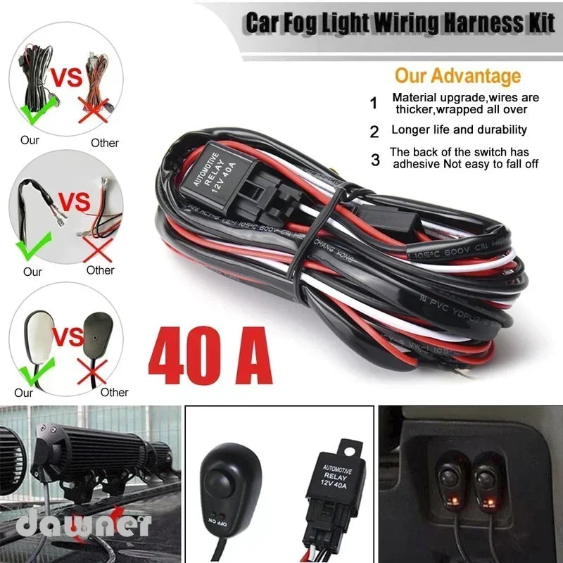 Barre LED quad 20 pouces 500W