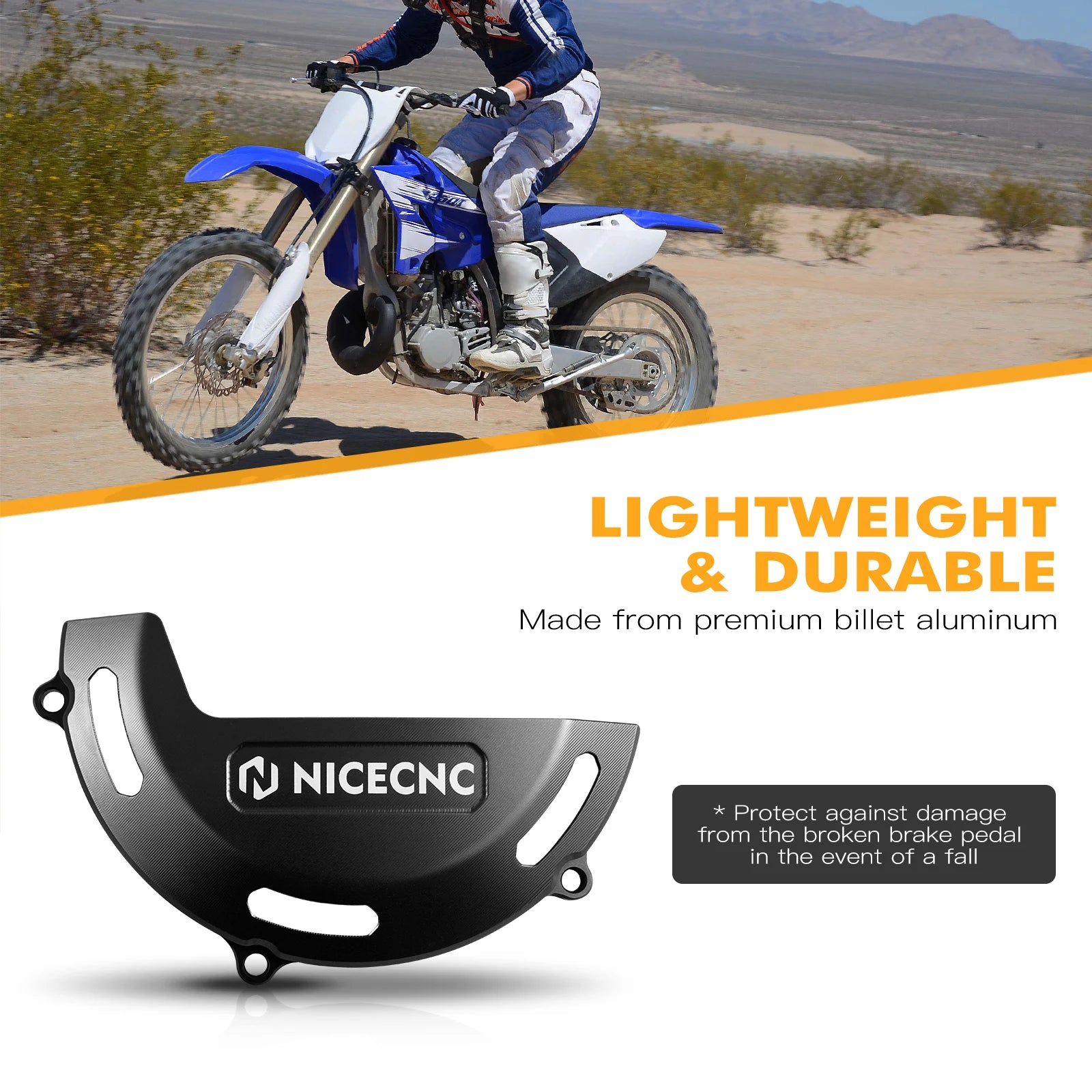 Couvercle Latéral d'Embrayage Yamaha YZ250 Alliage Aluminium (2 Coloris)
