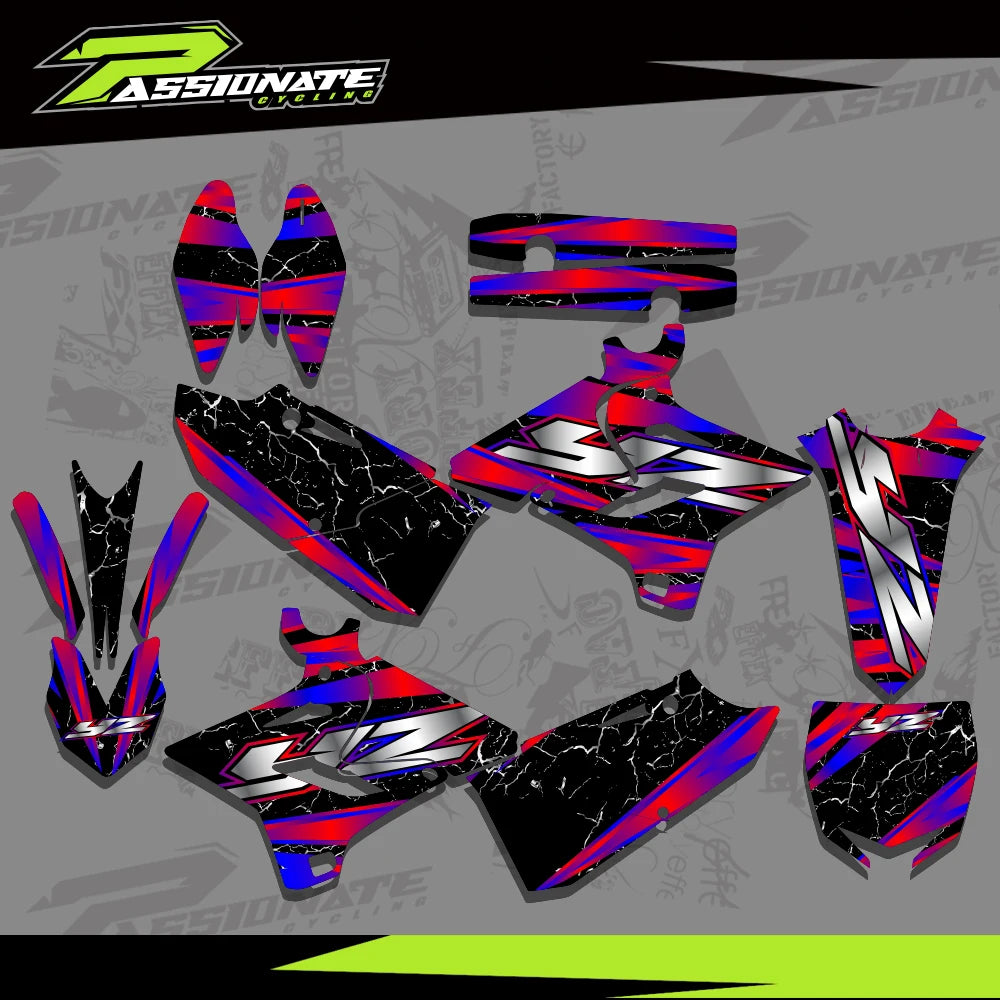 Kit Déco Graphique Motocross Yamaha YZ125 YZ250 2015-2021 Style 2
