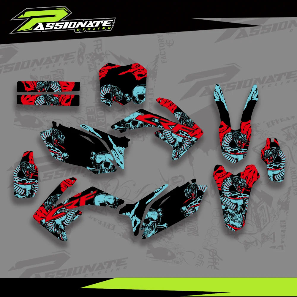 Kit Déco Graphique Honda CRF250 CRF450 (4 Designs)