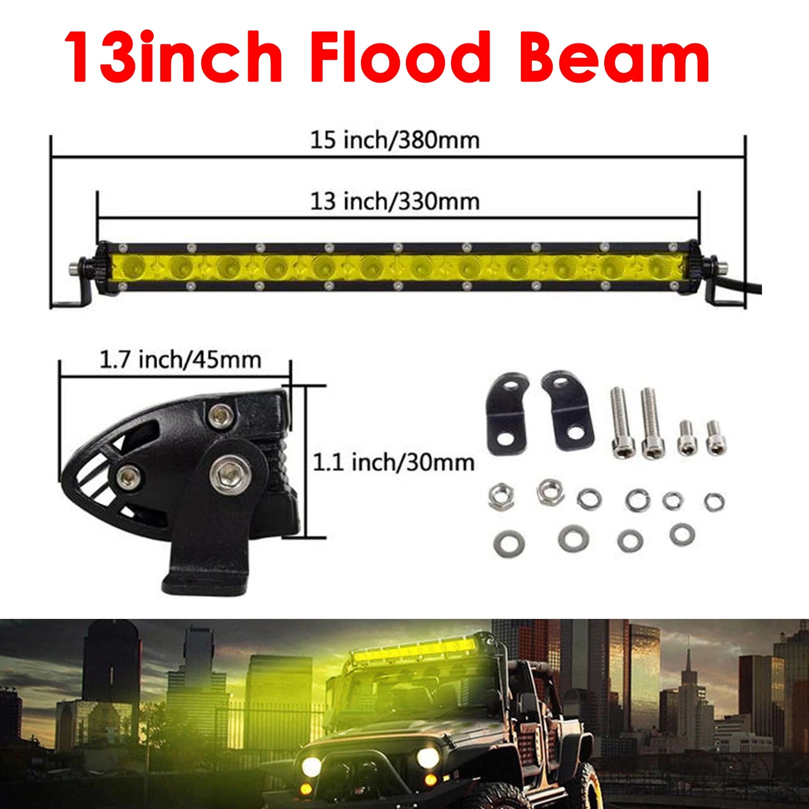 Barre LED Quad SSV Antibrouillard (7" à 50")