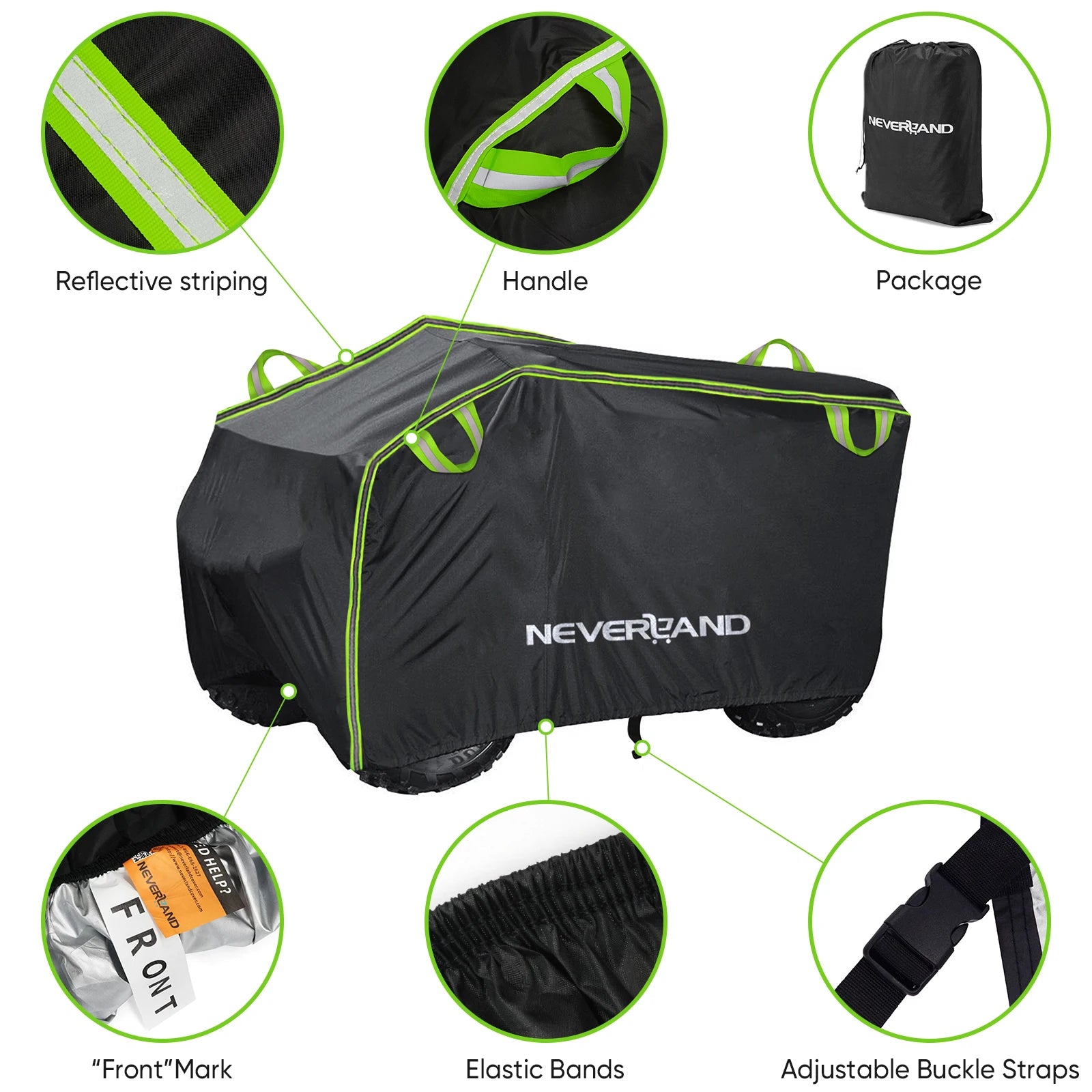 Housse quad 190T tailles M à 3XL