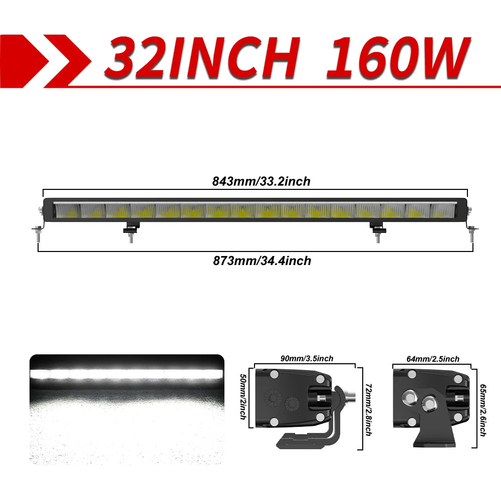 Barre LED Quad SSV 42" Combo Homologuée ECE (12V 24V)