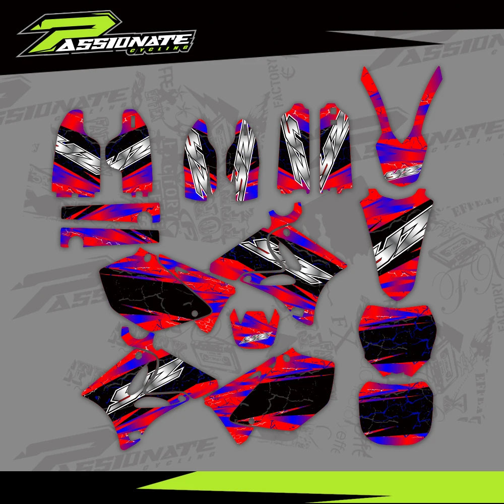 Kit Déco Graphique Yamaha YZ125 YZ250 2002-2014 (4 Designs)