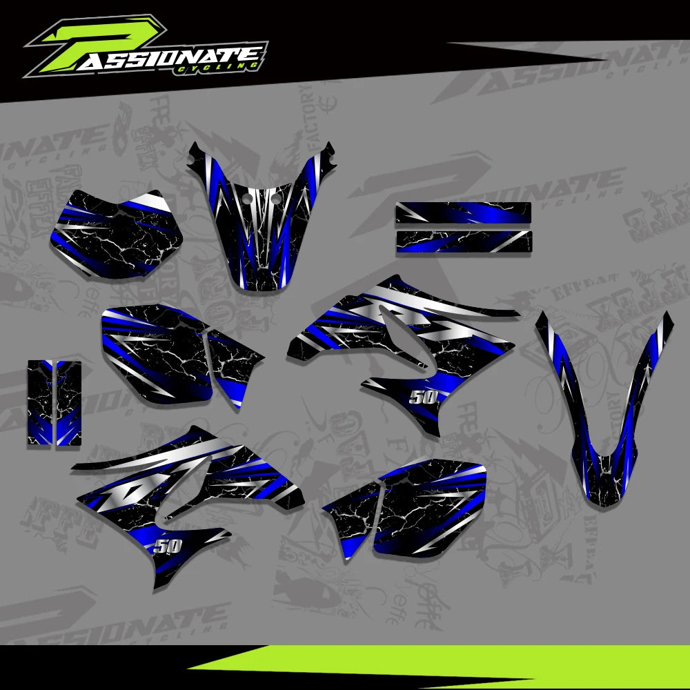 Kit Déco Graphique Yamaha DT50 (4 Designs)