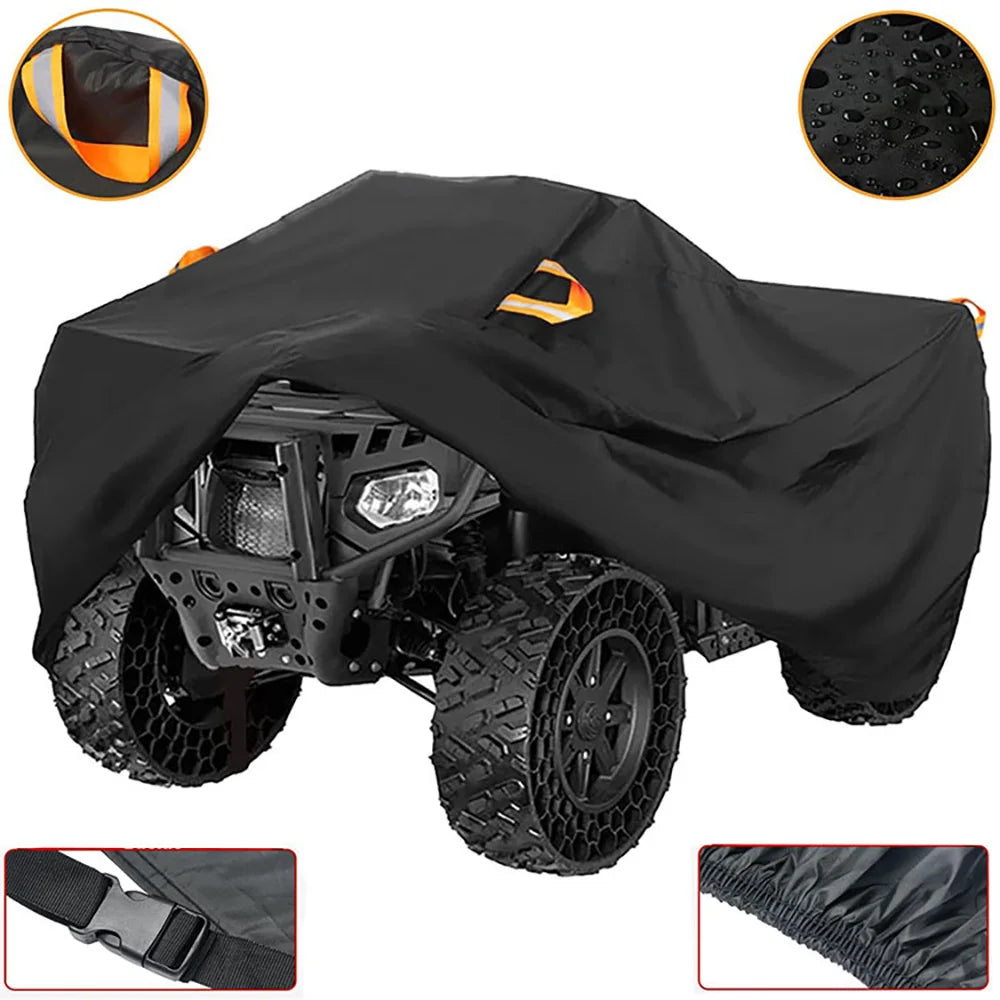 Housse universelle quad ATV 210D noire étanche