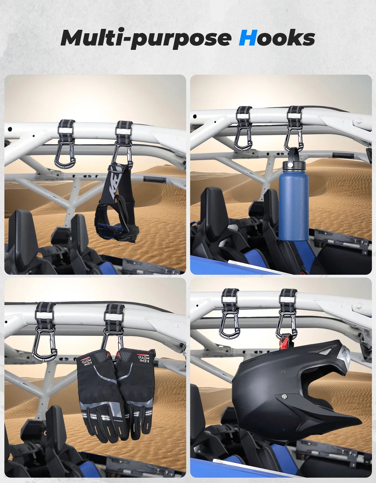 Support de casque SSV cage RZR Can-Am Maverick