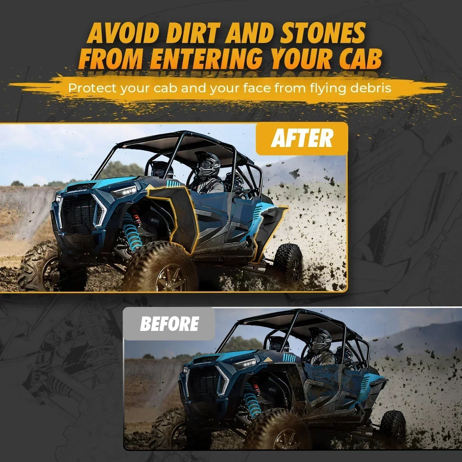 Élargisseurs d'ailes SSV Polaris RZR XP 1000