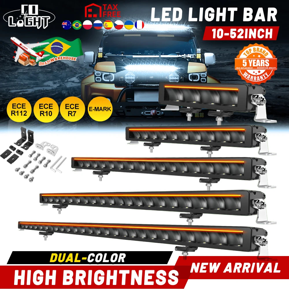 Barre LED Quad SSV 42" Combo Homologuée ECE (12V 24V)