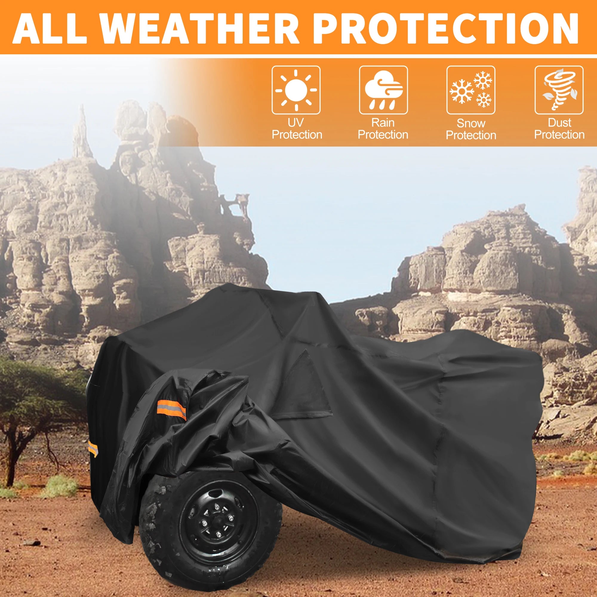 Bâche 210D-PU Polaris Sportsman 450