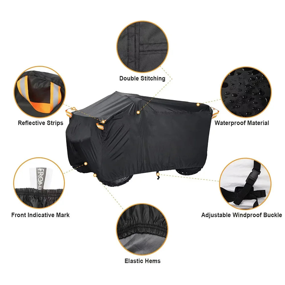 Bâche protection quad 210D anti-UV