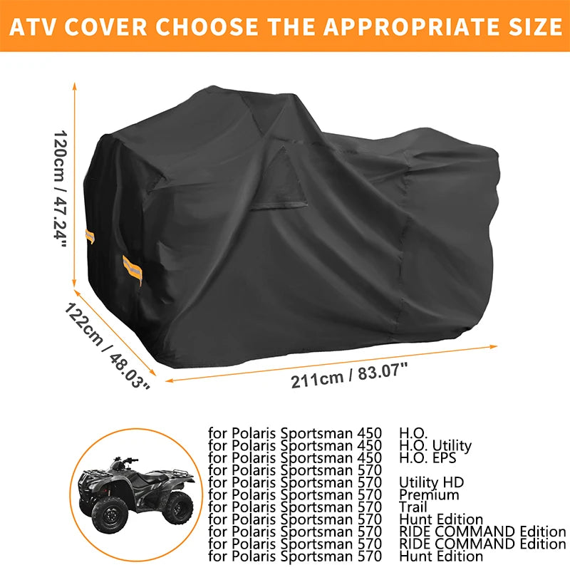 Housse de Protection Étanche Quad Polaris Sportsman 450 570 850