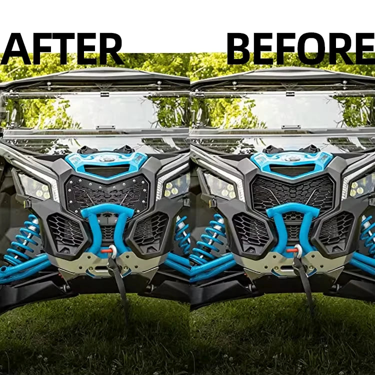 Grille avant acier quad montée