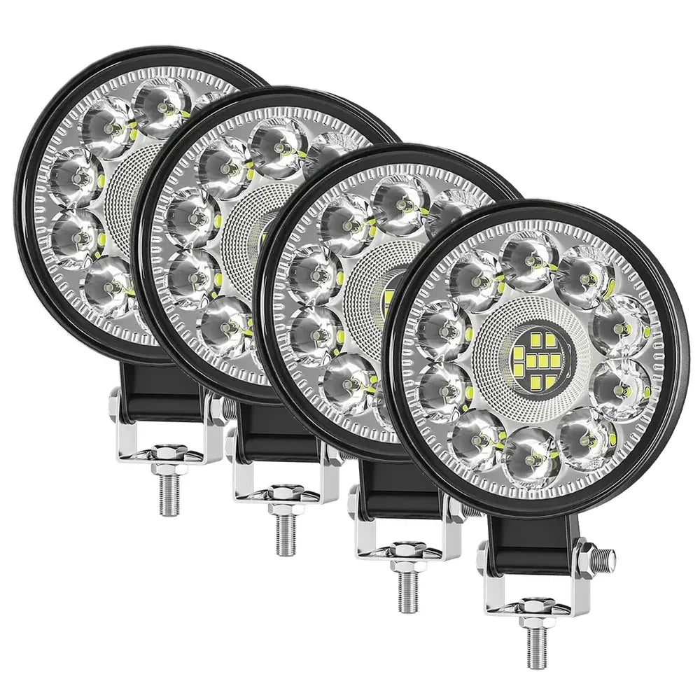 Mini Barre LED Quad 66W Tout-terrain (12V 24V)