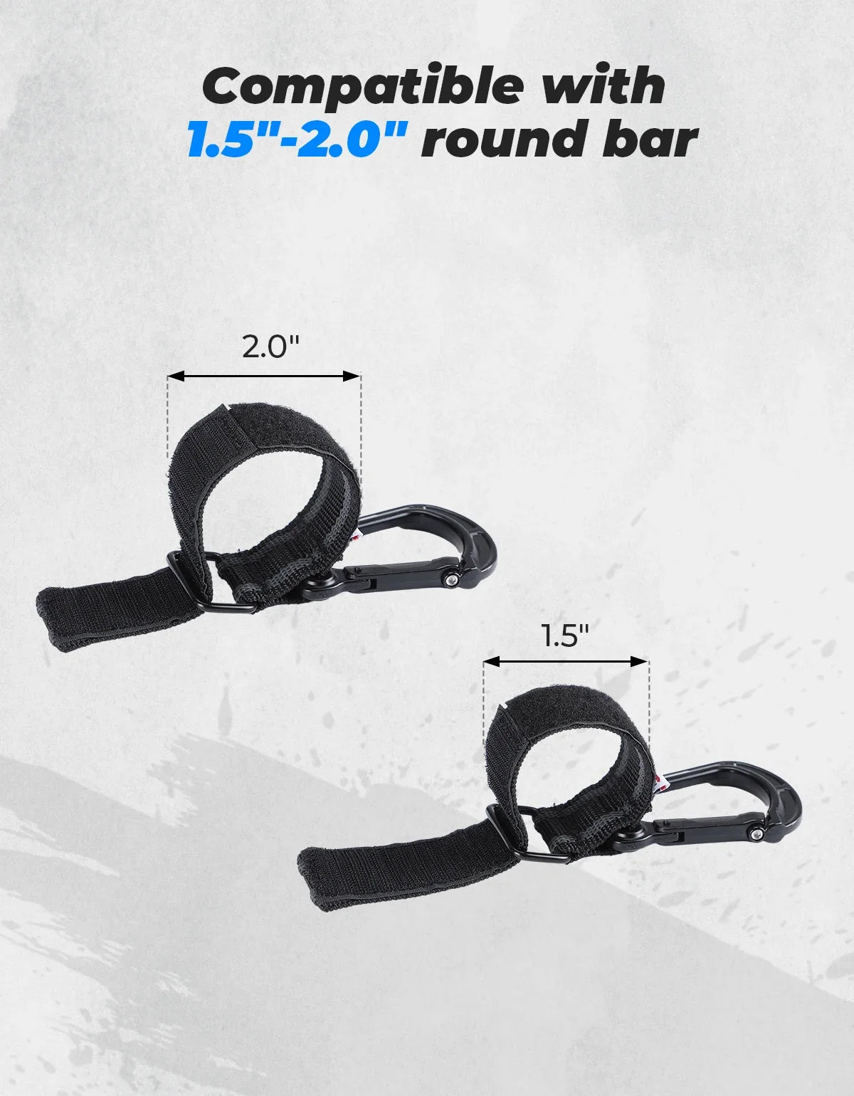 Crochet casque SSV barre 38-50 mm