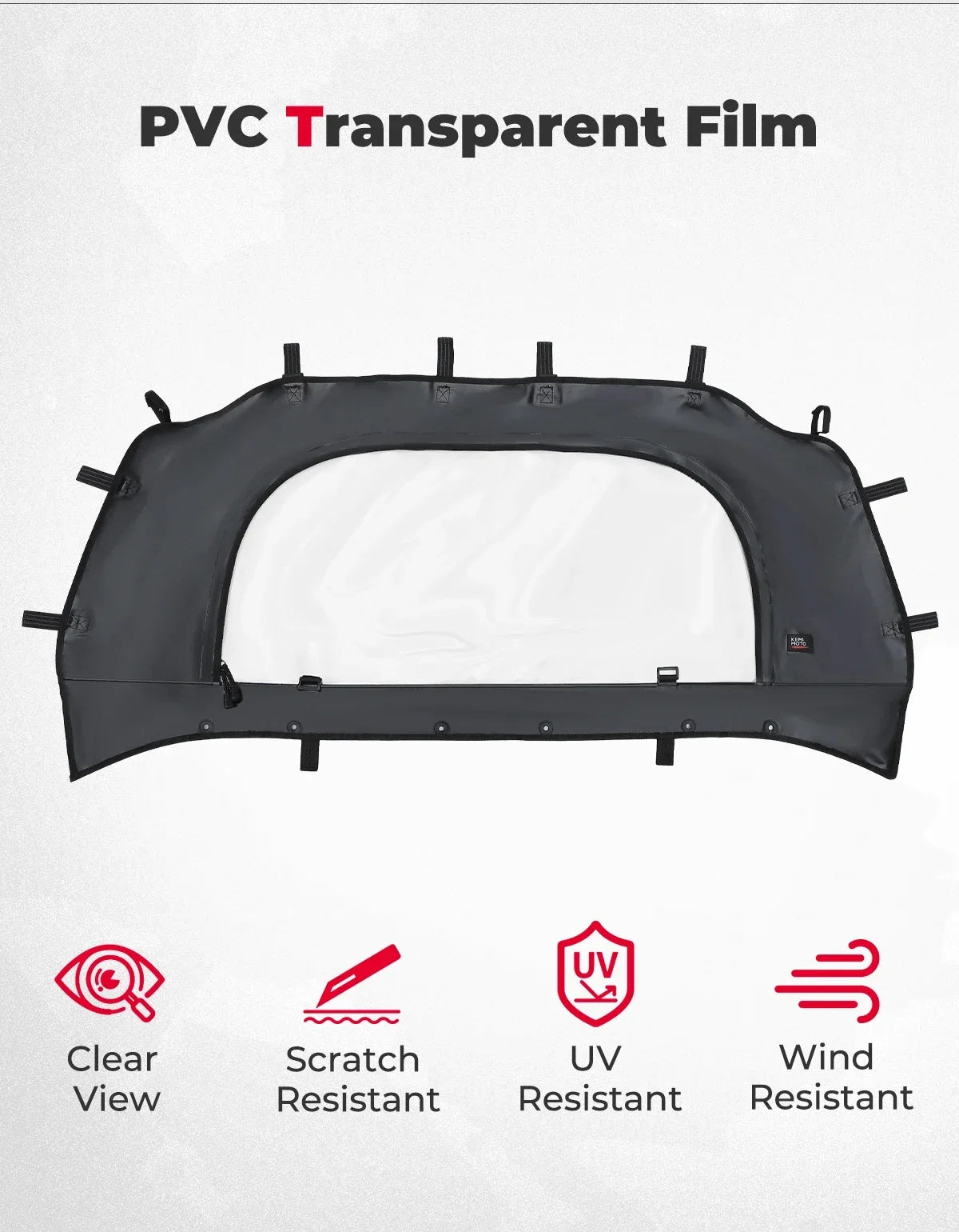 Vitre arrière anti-vent SSV Polaris RZR PRO XP