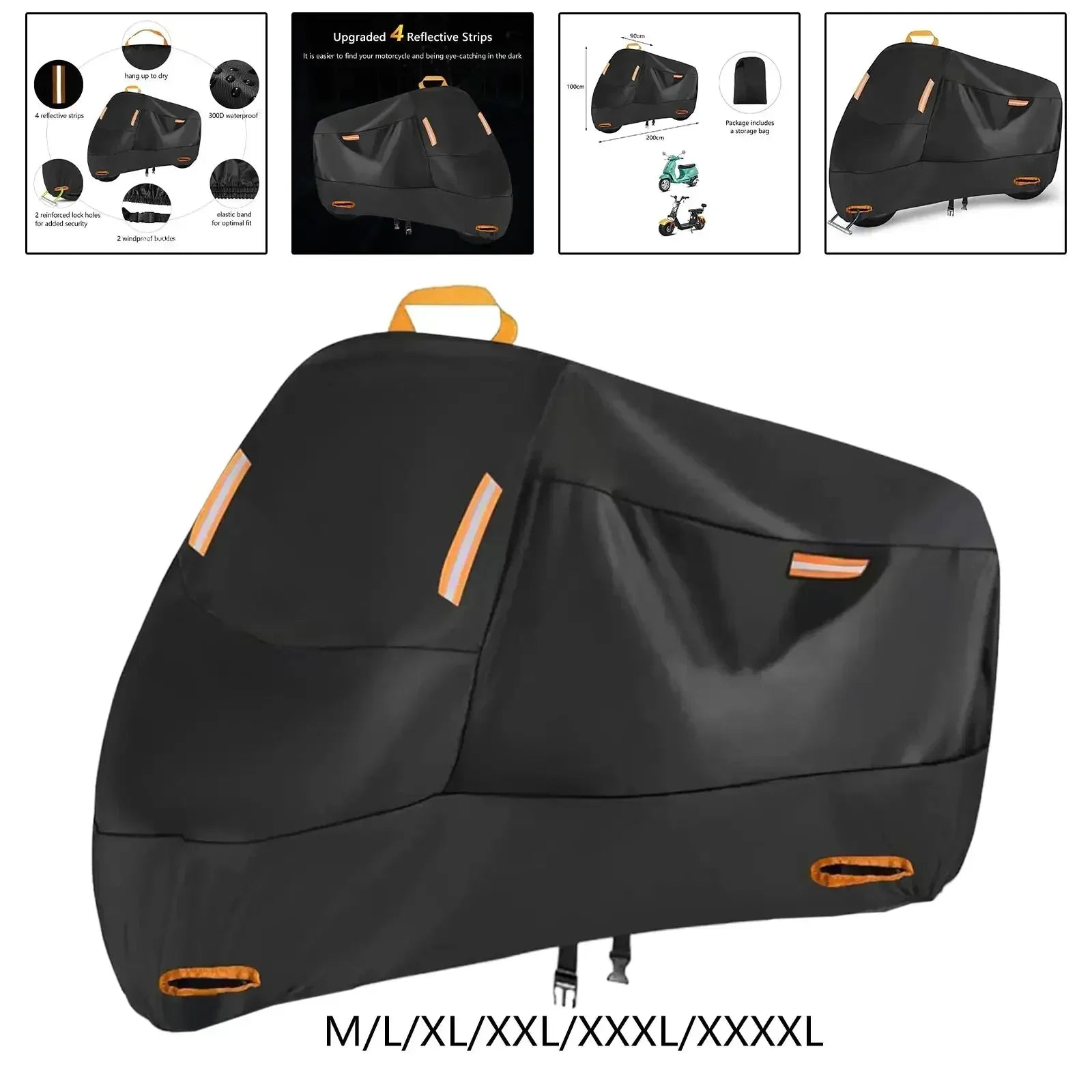 Housse de Protection Moto Polyester Épais (6 Tailles)