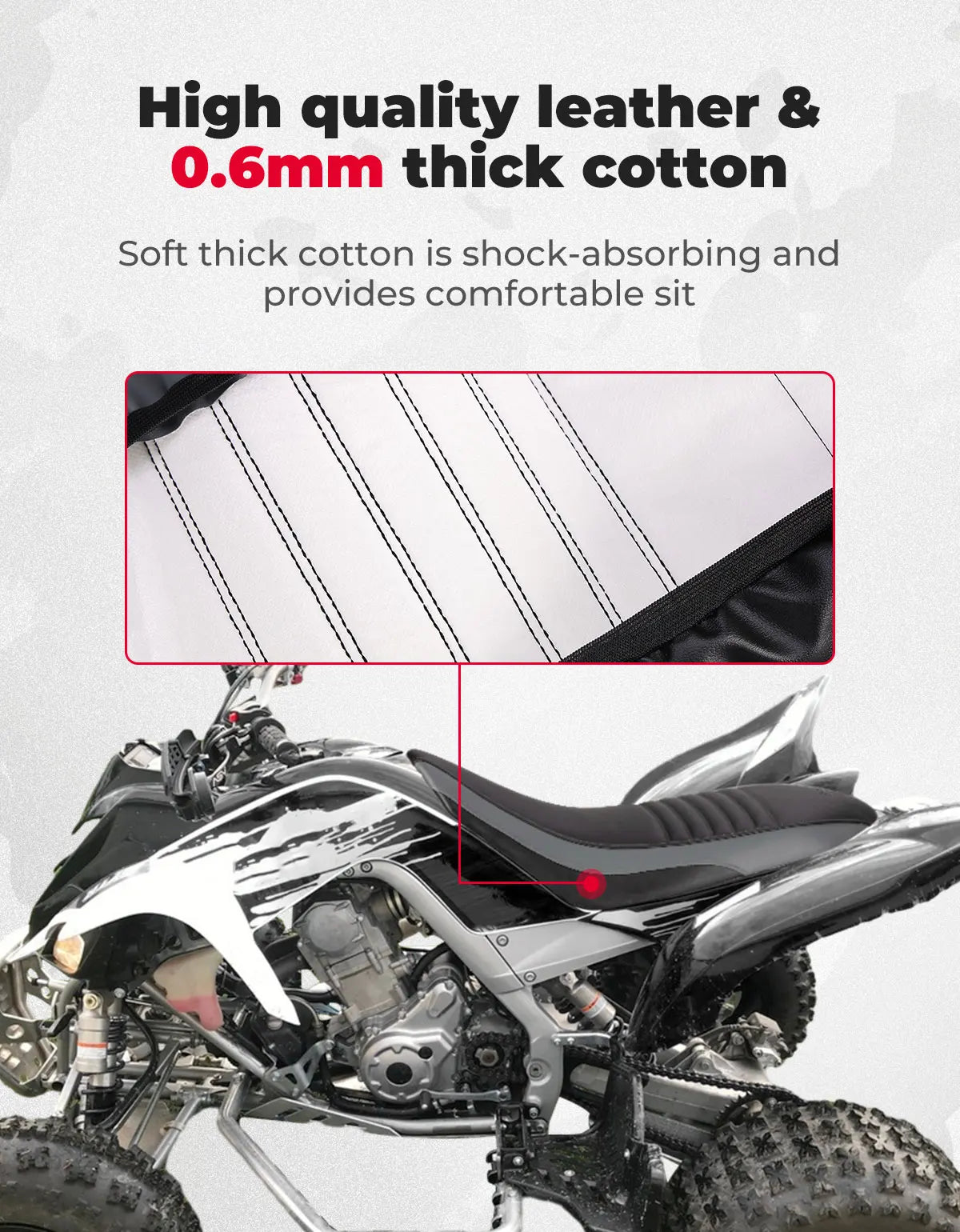 Housse siège quad Raptor 700R imperméable