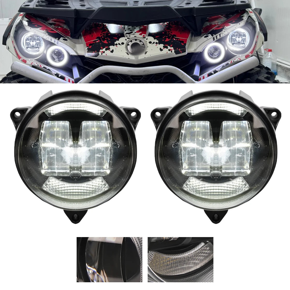 Phare LED Halo quad Outlander