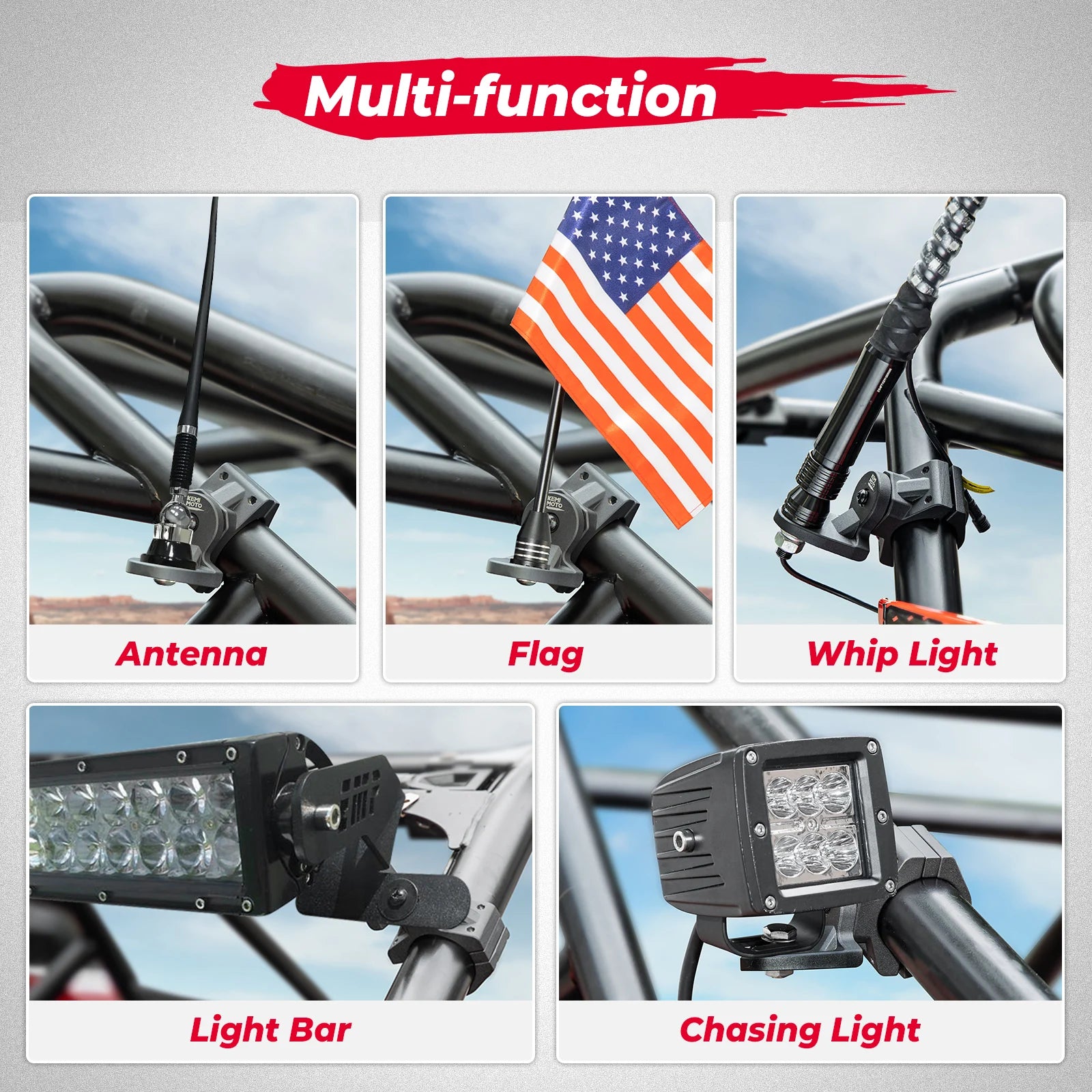 Fouet lumineux LED quad SSV Can-Am Maverick