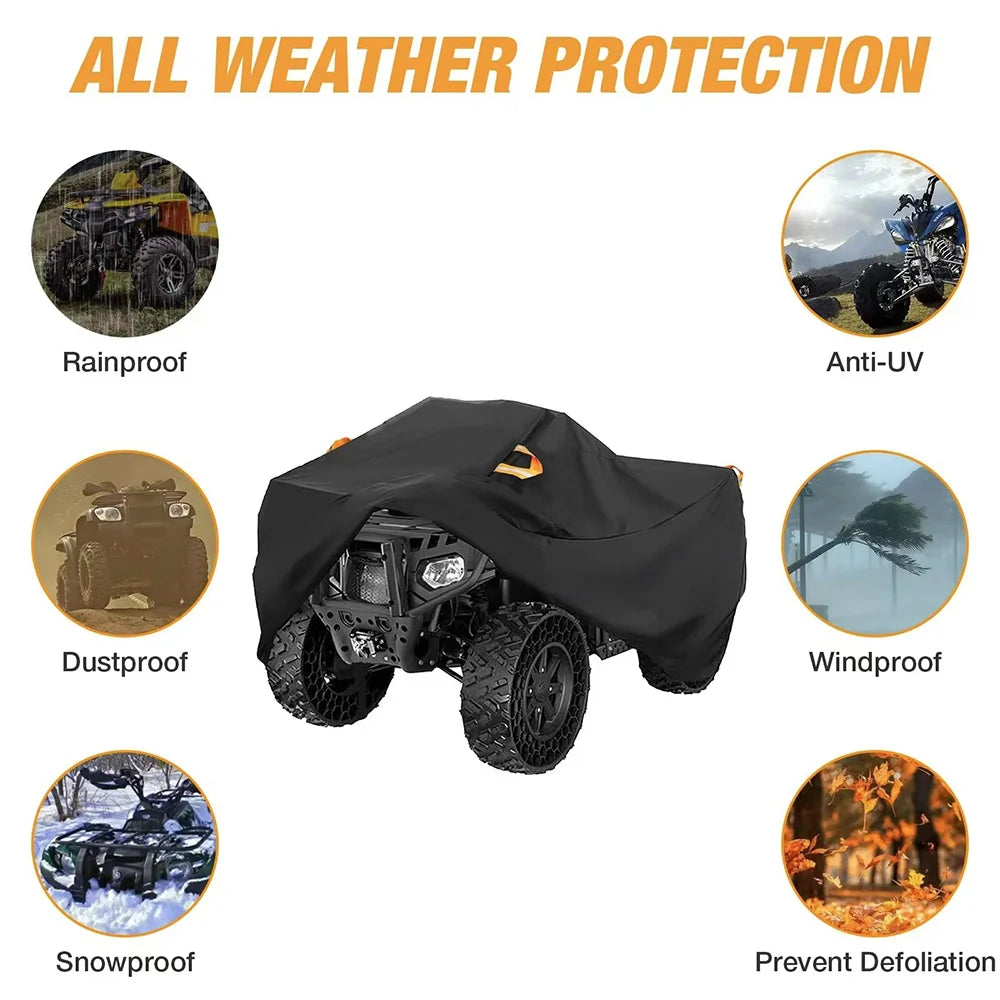 Housse universelle quad ATV noire toutes tailles