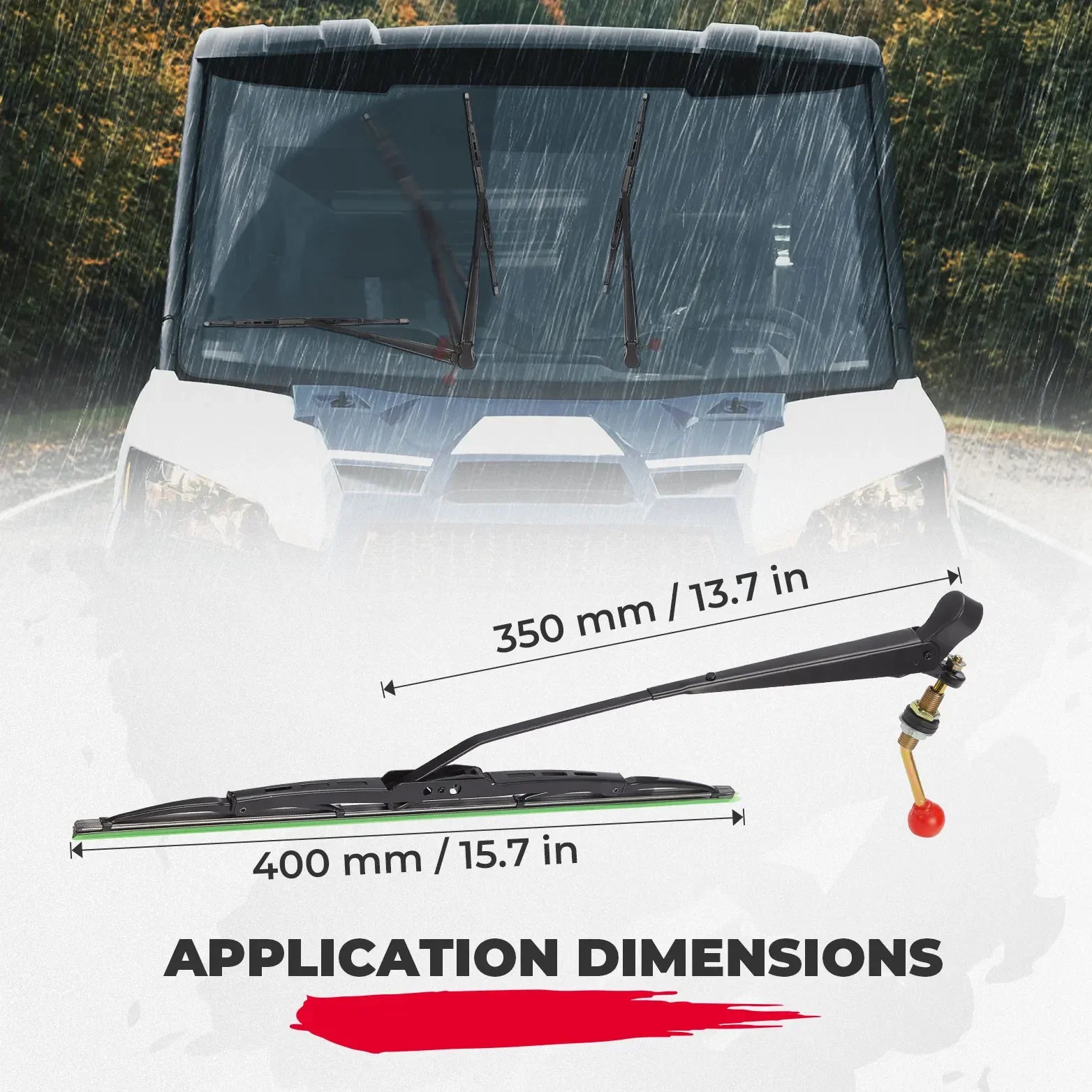 Essuie-glace SSV Polaris RZR Ranger Can-Am Maverick