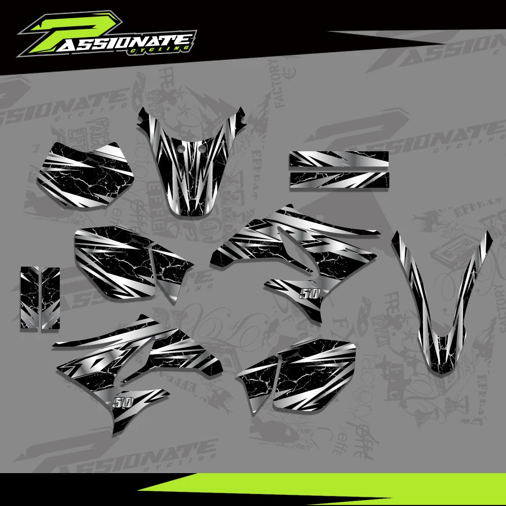Kit Déco Graphique Yamaha DT50 (4 Designs)