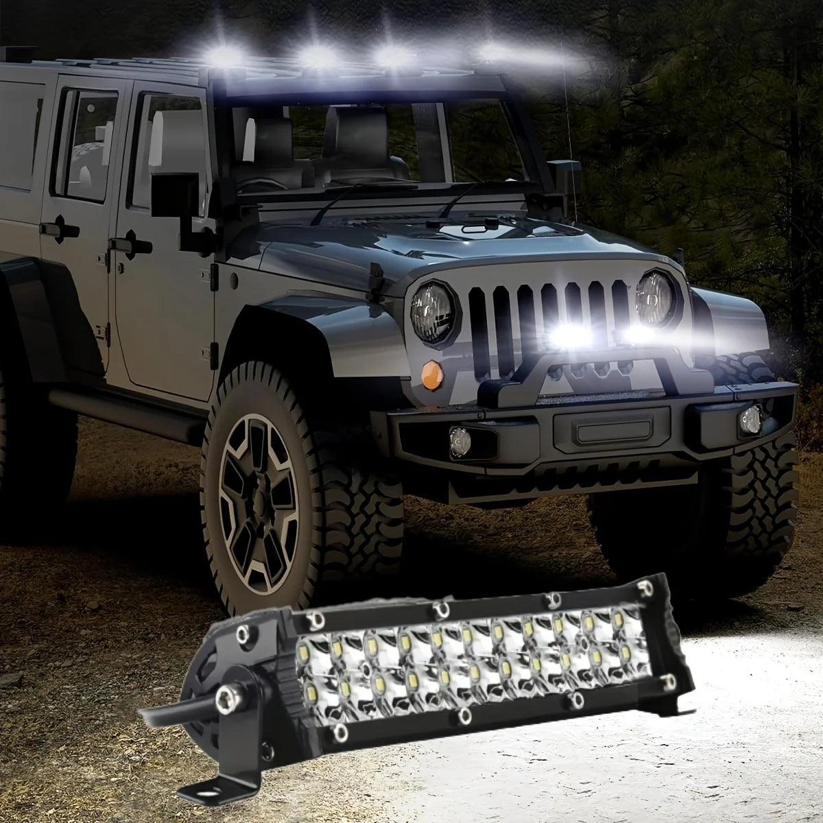 Rampe LED slim 7 pouces quad