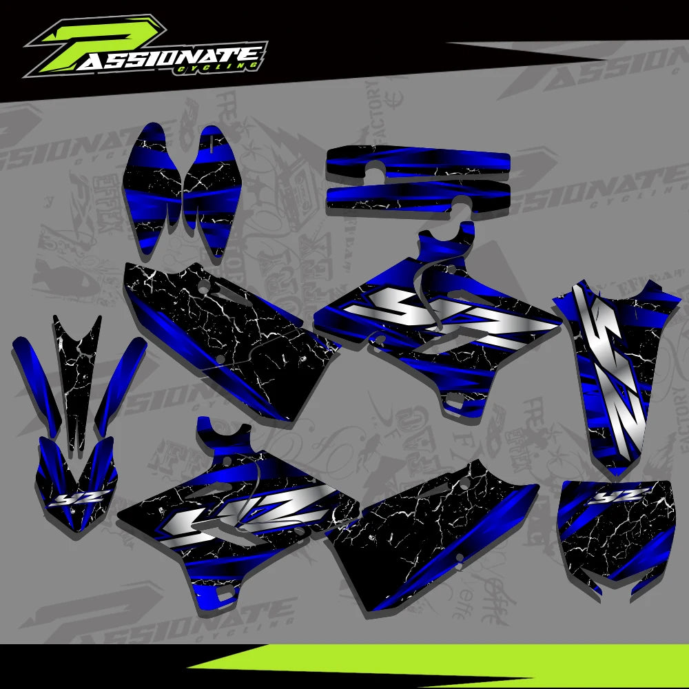 Kit Déco Graphique Motocross Yamaha YZ125 YZ250 2015-2021 Style 2