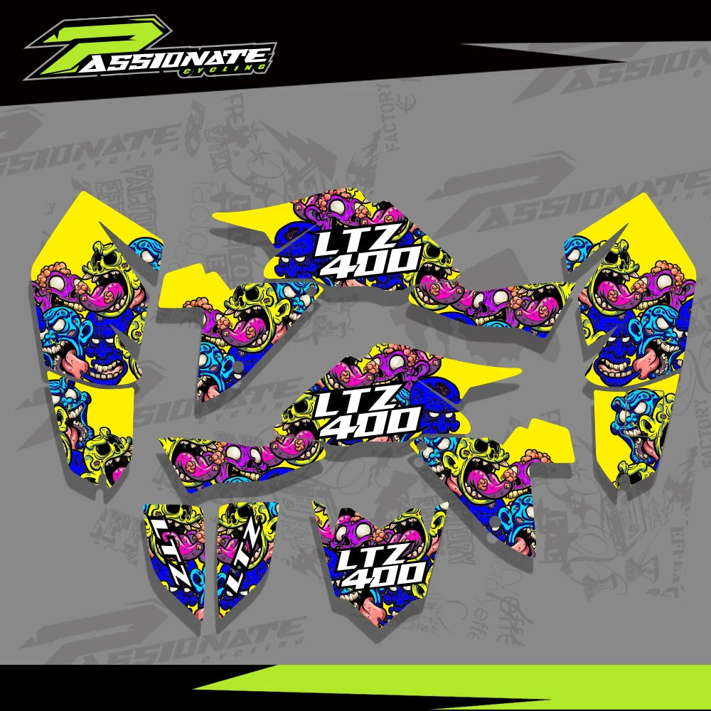 Kit déco quad LTZ400 KFX400 détails de pose