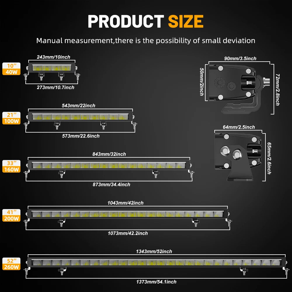 Barre LED Quad SSV 42" Combo Homologuée ECE (12V 24V)