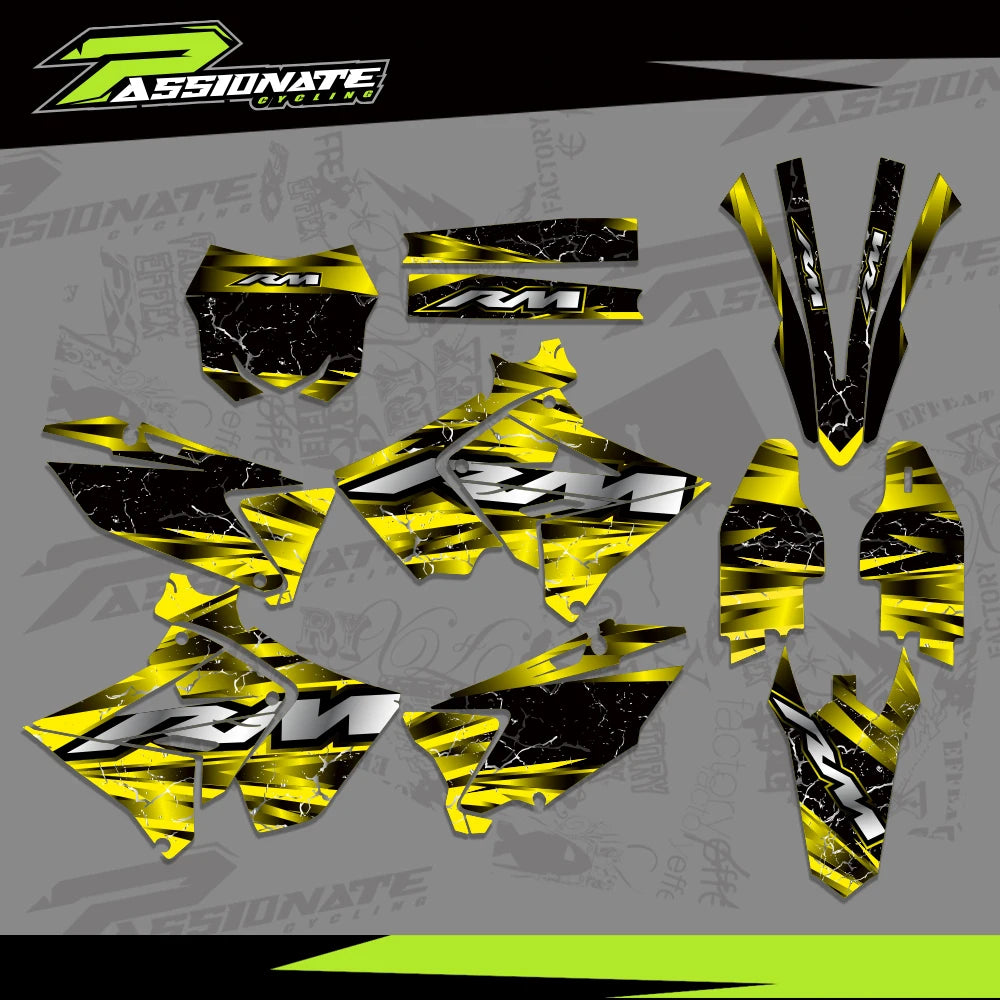 Kit Déco Graphique Résine Polisport Suzuki RM 125-250 (4 Designs)