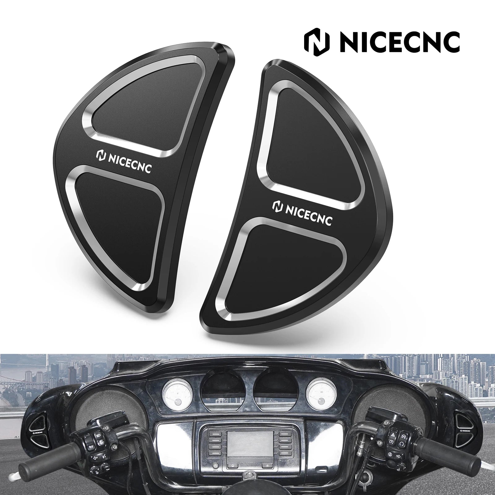 Couvercle Bouchon Miroir Carénage Harley Street Glide (3 Coloris)
