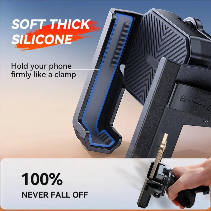 Support Téléphone Moto Anti-Vibrations Universel