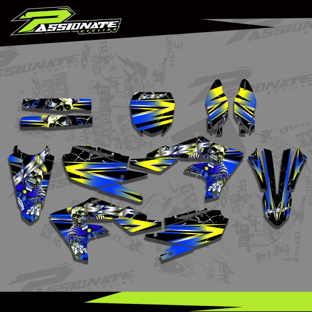 Kit Déco Graphique Yamaha YZ450F YZ250F 2018-2022 (4 Designs)