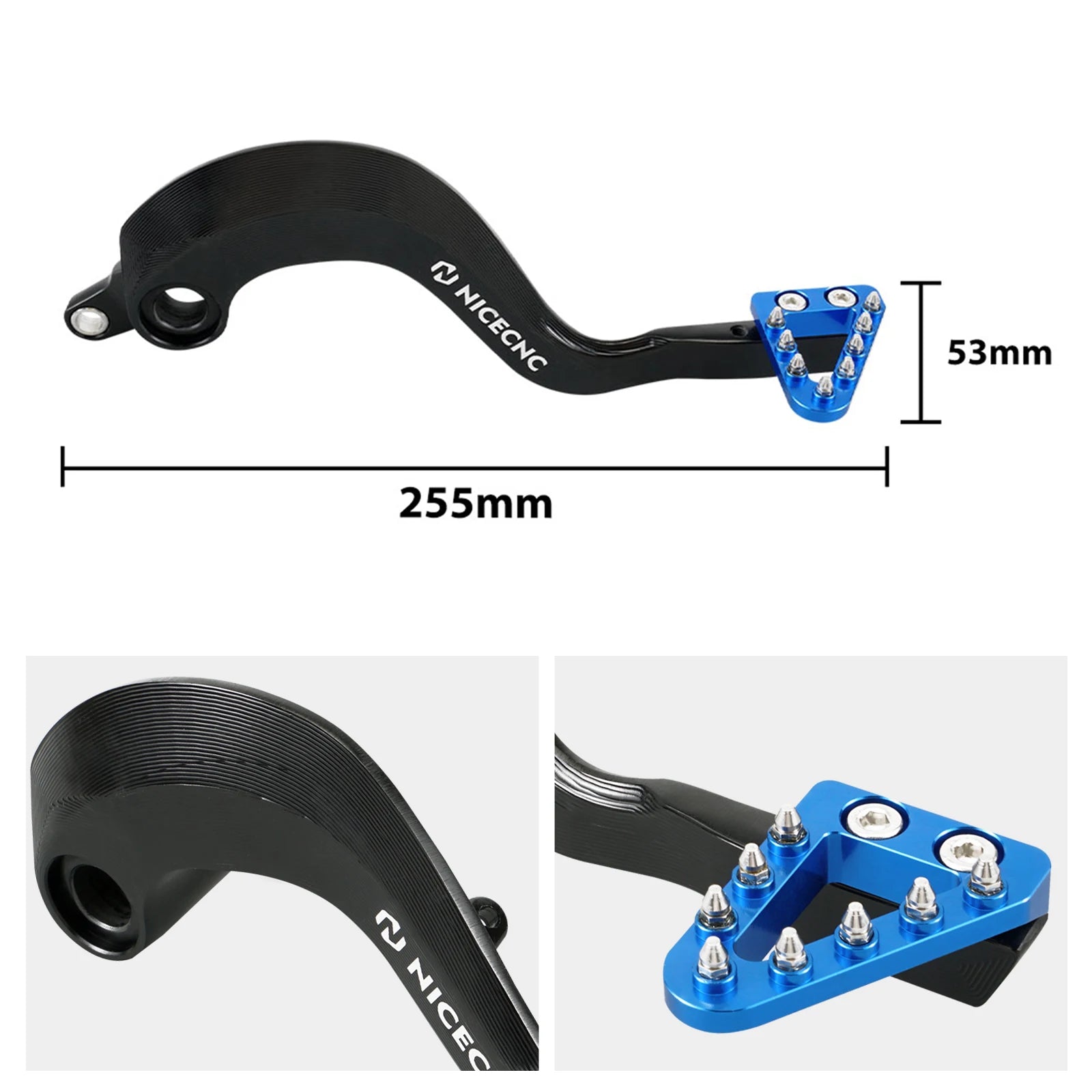 Levier de Pédale de Frein Aluminium Réglable Yamaha YZ125 YZ250